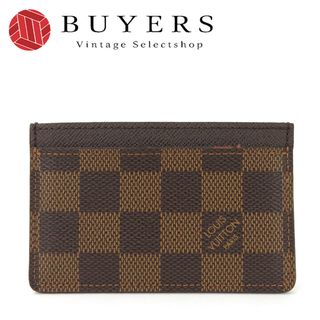 ルイヴィトン(LOUIS VUITTON)の【中古】 ルイヴィトン カードケース パスケース ポルトカルト・サーンプル N61722 ダミエ エベヌ レザー 革 小物 普段使い レディース 女性 LV LOUIS VUITTON Card Case Damier leather pvc(財布)