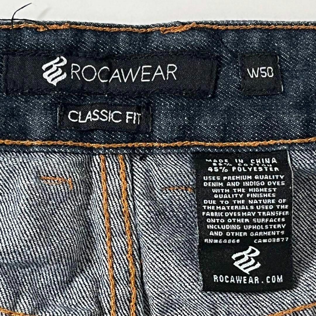 Rocawear(ロカウェア)のロカウェア 極太 オーバーサイズ デニム バギーパンツ B系 チカーノ W50 メンズのパンツ(デニム/ジーンズ)の商品写真