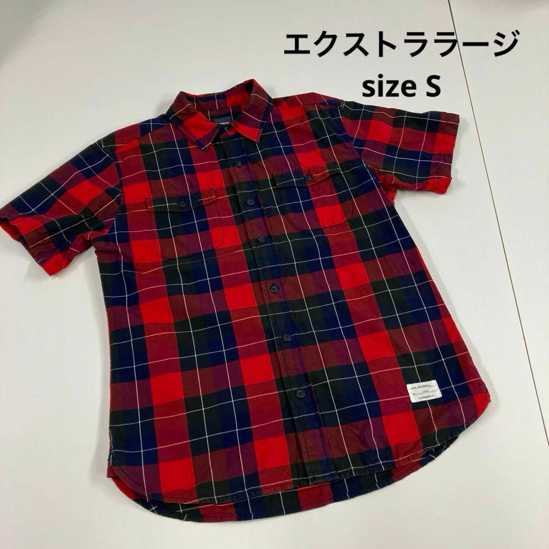 XLARGE(エクストララージ)のエクストララージ　シャツ　チェック柄　赤　古着　ストリート メンズのトップス(シャツ)の商品写真