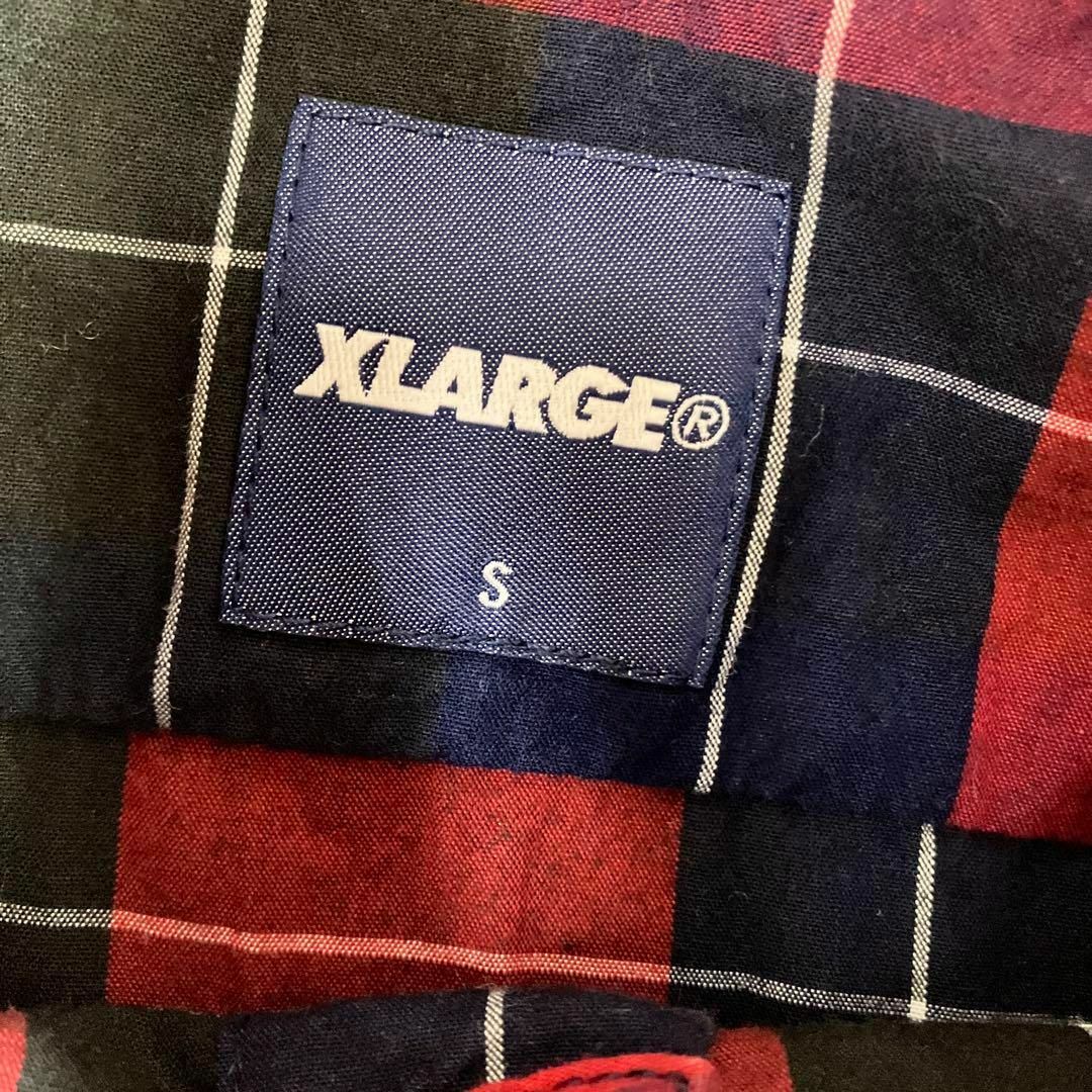 XLARGE(エクストララージ)のエクストララージ　シャツ　チェック柄　赤　古着　ストリート メンズのトップス(シャツ)の商品写真