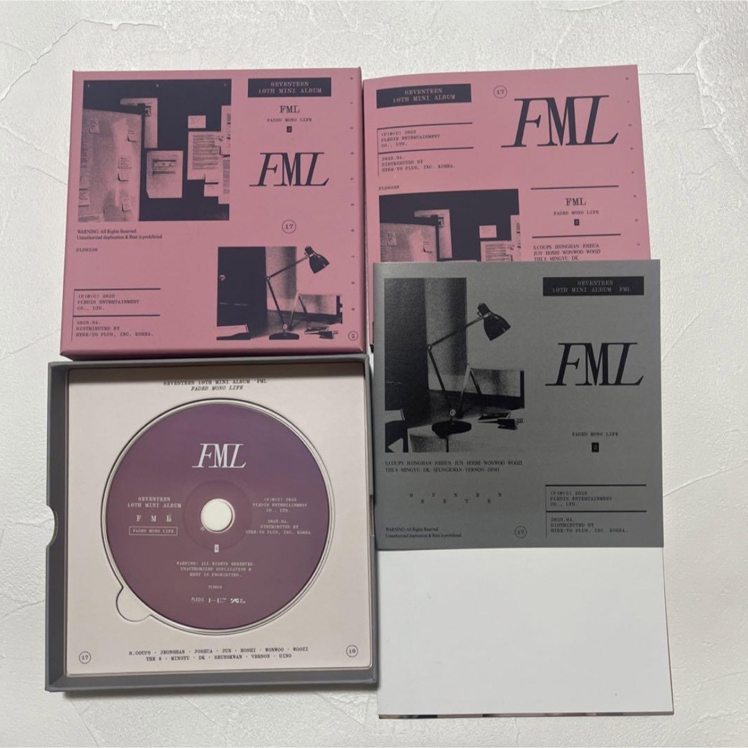 SEVENTEEN セブチ アルバム FML 5形態セット ウォヌ エンタメ/ホビーのCD(K-POP/アジア)の商品写真