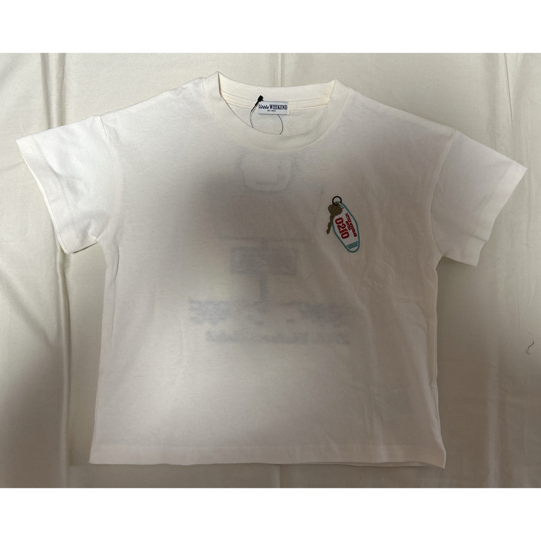 しまむら(シマムラ)のリトルウィークエンド　半袖　Tシャツ　120 オフホワイト キッズ/ベビー/マタニティのキッズ服男の子用(90cm~)(Tシャツ/カットソー)の商品写真