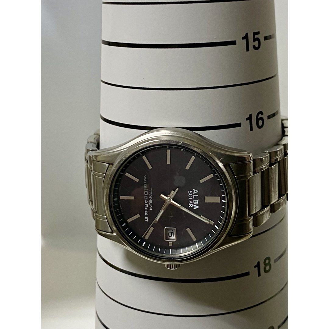 ALBA(アルバ)のSEIKO・ALBA・ソーラー・チタニウム・10気圧・V145-OAMO メンズの時計(腕時計(アナログ))の商品写真