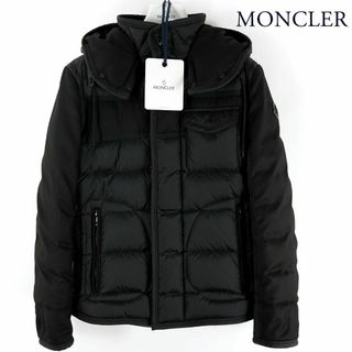 モンクレール(MONCLER)の美品 モンクレール RYAN ライアン ウール素材 0サイズ 黒 国内正規品(ダウンジャケット)