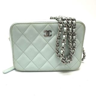 シャネル(CHANEL)のシャネル CHANEL マトラッセ カメラバッグ AP2426 CC ココマーク チェーン カバン ショルダーバッグ キャビアスキン ブルー(ショルダーバッグ)