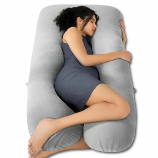 【色: グレー】抱き枕 だきまくら 抱きまくら 妊婦 妊娠 男女兼用 腰枕 背も(枕)