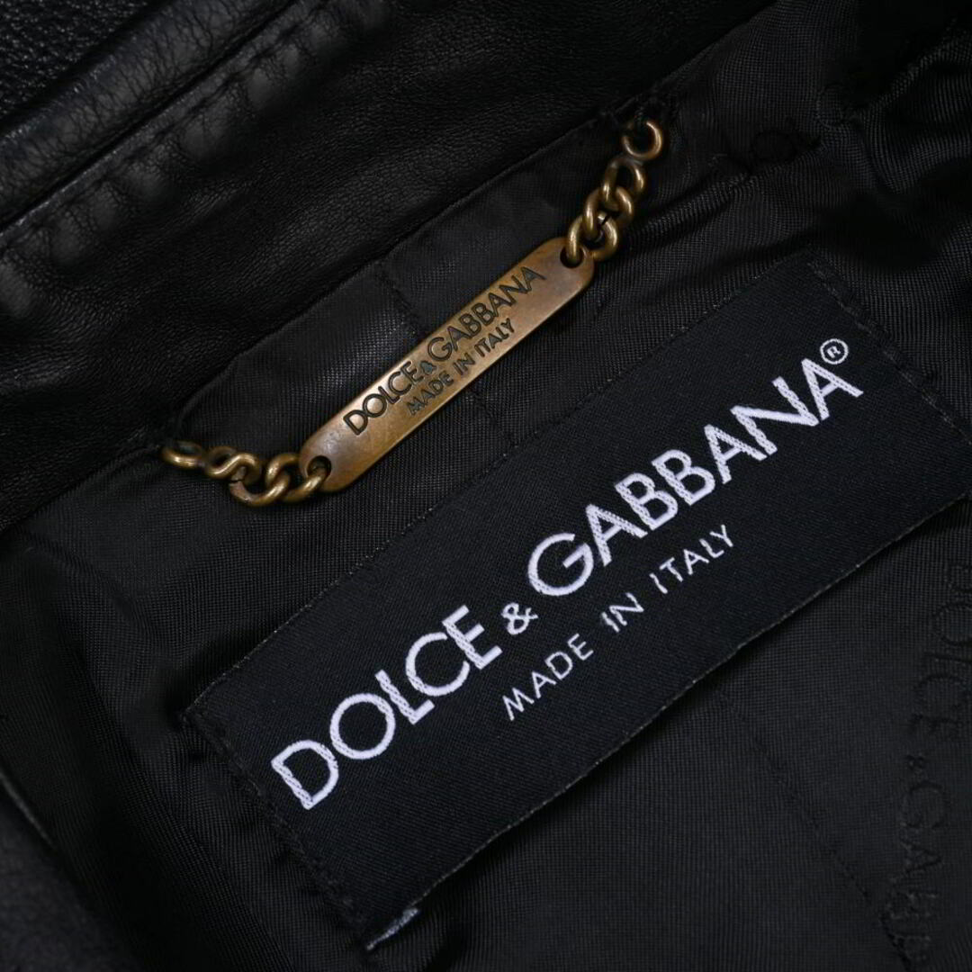 DOLCE&GABBANA(ドルチェアンドガッバーナ)のDOLCE&GABBANA ラムスキン ジャケット レディースのジャケット/アウター(テーラードジャケット)の商品写真