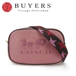 コーチ(COACH)の【中古】コーチ 2WAY ショルダーバッグ ボディバッグ 斜めがけ 4162 スター ボルドー ライトピンク レザー 革 ゴールド金具 レディース 女性 COACH Hand Bag leather Gold(ショルダーバッグ)