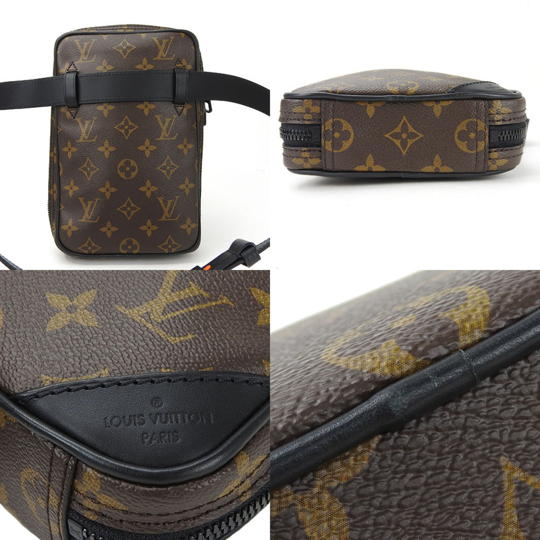 LOUIS VUITTON(ルイヴィトン)の【中古】 美品 ルイヴィトン ボディバッグ ショルダー ユーティリティ・サイドバッグ M44428 モノグラム・ソーラーレイ ヴァージル・アブロー レザー 革 ブラック  メンズ 男性 LV LOUIS VUITTON shoulder bag Monogram black メンズのバッグ(ショルダーバッグ)の商品写真