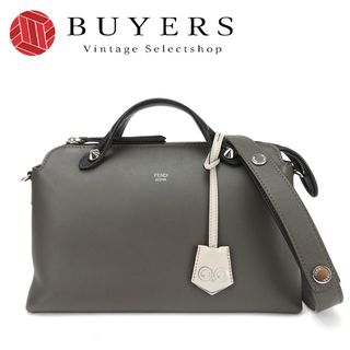 フェンディ(FENDI)の【中古】 フェンディ 2WAY ハンドバッグ ショルダー肩掛け 斜め掛け 8BL124-5QJ バイザウェイ レザー 革 グレー系 ブラック  レディース  女性 FENDI Hand Bag shoulder leather(ハンドバッグ)