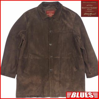 エディーバウアー(Eddie Bauer)のEddie Bauer エディーバウアー レザーコート XL 本革 TY2915(ステンカラーコート)