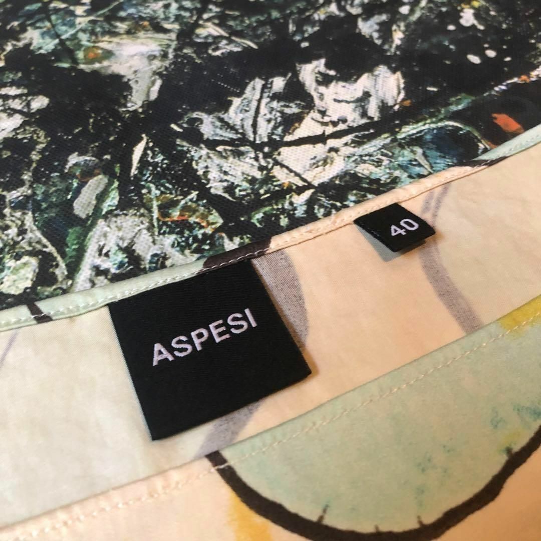 ASPESI(アスペジ)の【美品】アスペジ-ASPESI-総柄ワンピース サイズL レディースのワンピース(ひざ丈ワンピース)の商品写真