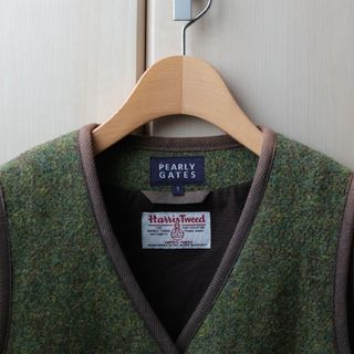 Harris Tweed - パーリーゲイツ ハリスツイードコラボ  ハンティングベスト 美品