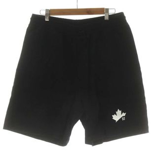 ディースクエアード(DSQUARED2)のDSQUARED2 D2 Leaf Sweat Shorts M 黒(ショートパンツ)