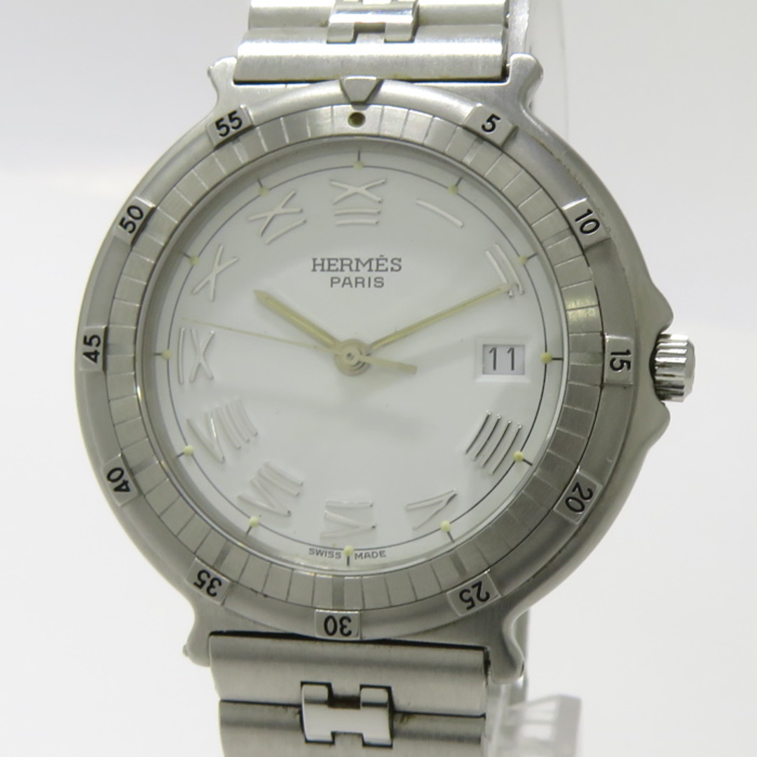 Hermes(エルメス)のHERMES キャプテン ニモ デイト メンズ 腕時計 クォーツ SS メンズの時計(腕時計(アナログ))の商品写真