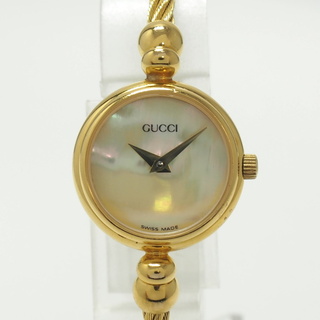 グッチ(Gucci)のGUCCI バングルウォッチ レディース 腕時計 クオーツ SS GP(ブレスレット/バングル)