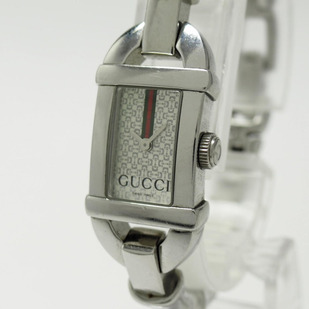 Gucci(グッチ)のGUCCI バングルウォッチ レディース 腕時計 シェリーライン クオーツ SS レディースのアクセサリー(ブレスレット/バングル)の商品写真