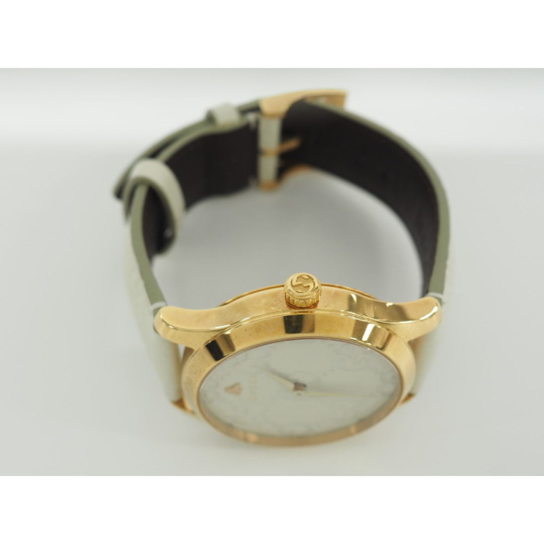 Gucci(グッチ)のGUCCI Gタイムレス メンズ 腕時計 GG クオーツ SS レザー メンズの時計(腕時計(アナログ))の商品写真