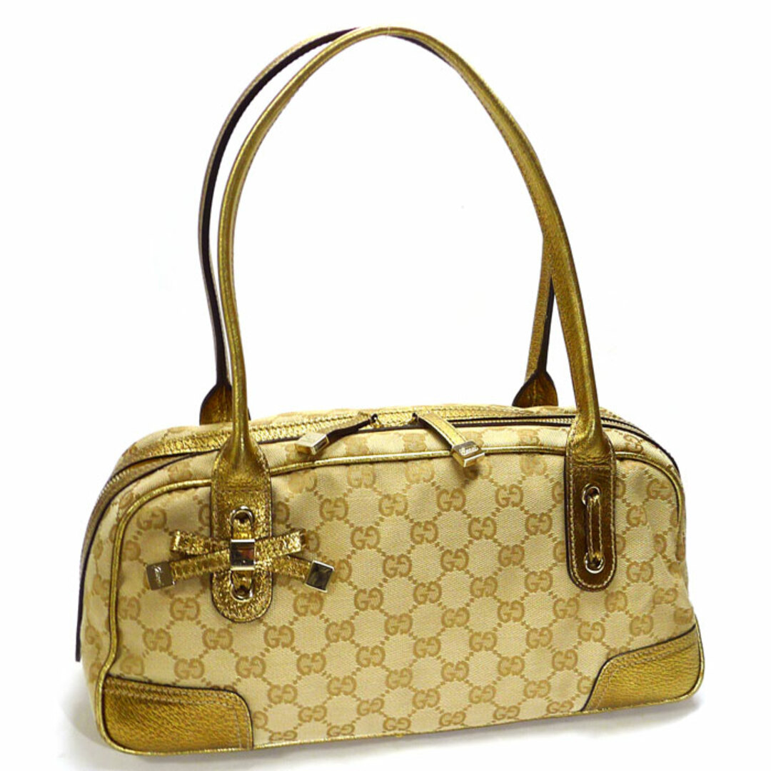 GUCCI - GUCCI プリンシーライン ショルダーバッグ ミニボストン GUCCI - GUCCI プリンシーライン ショルダーバッグ ミニボストン