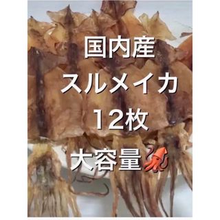 スルメイカ12枚セット おつまみ　珍味　あたりめ　するめいか　北海するめ　(乾物)