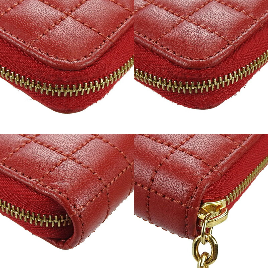 celine(セリーヌ)の【中古】セリーヌ コンパクトジップウォレット CELINE 10B663BFL.27ED Cチャーム カーフスキン レッド 赤 G金具  小物 compacr zipped wallet レディースのファッション小物(財布)の商品写真