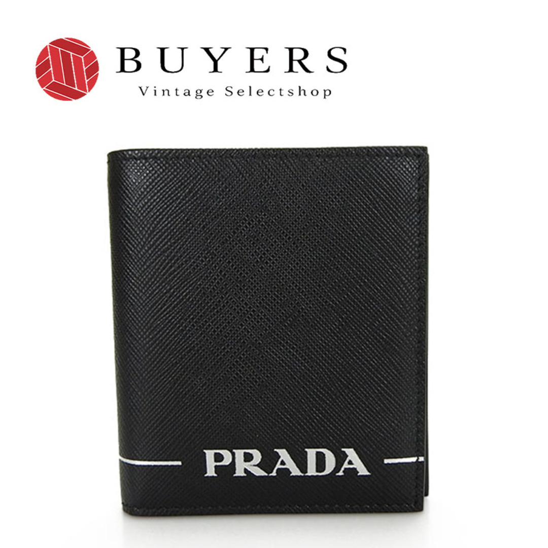 PRADA(プラダ)の【中古】【極美品】プラダ PRADA 2MO004 札入れ カードケース サフィアーノ SAFFIANO PRINT ブラック 黒 NERO BLACK メンズ 男性 ユニセックス 大人 箱付 レザー ビジネス シンプル wallet mens メンズのファッション小物(折り財布)の商品写真