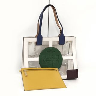 トリーバーチ(Tory Burch)のTORY BURCH ポーチ付き トートバッグ レザー ビニール マルチカラー(トートバッグ)