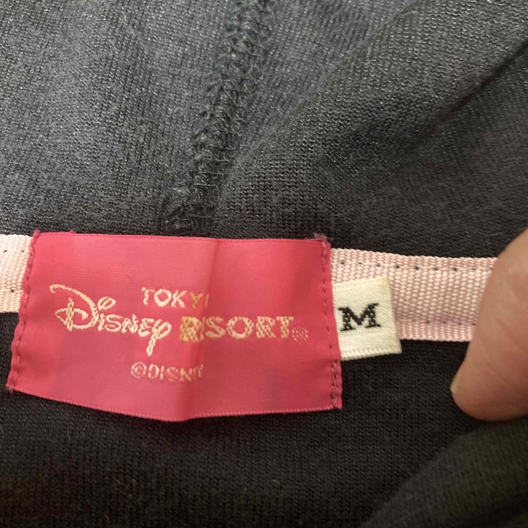 Disney(ディズニー)のディズニーリゾート　ミニーマウス　ベロアパーカー　Mサイズ　ブラック レディースのトップス(パーカー)の商品写真