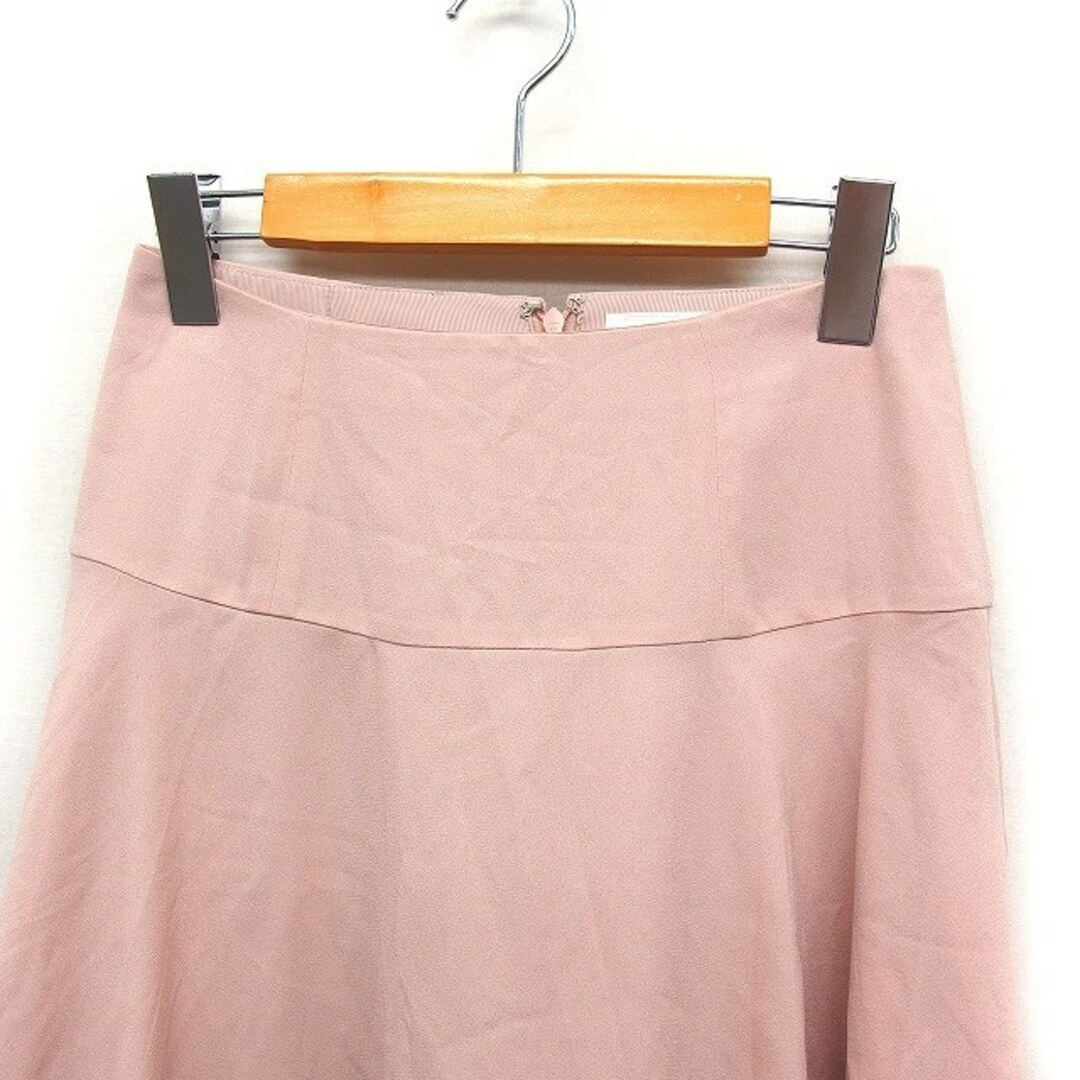 ef-de(エフデ)のef-de タグ付き シフォン フレア スカート ひざ丈 無地 9 ライトピンク レディースのスカート(ひざ丈スカート)の商品写真