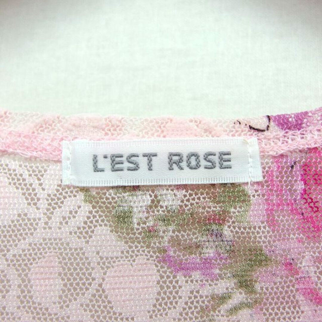 L'EST ROSE(レストローズ)のレストローズ L'EST ROSE レース カットソー ブラウス 花柄 レディースのトップス(その他)の商品写真