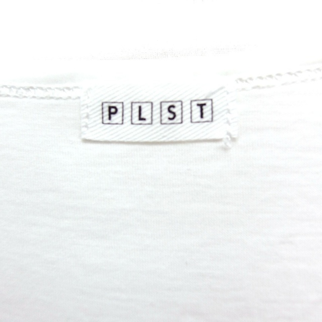 PLST(プラステ)のプラステ PLST 半袖 カットソー Tシャツ 丸首 袖口メッシュ 異素材切替 レディースのトップス(カットソー(半袖/袖なし))の商品写真