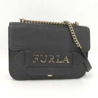 フルラ(Furla)のFURLA チェーンショルダーバッグ PVC ブラック(ショルダーバッグ)