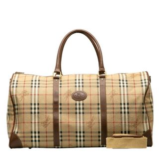 バーバリー(BURBERRY)のバーバリー ノバチェック シャドーホース ボストンバッグ ショルダーバッグ 2WAY PVC レディース BURBERRY 【1-0128525】(ボストンバッグ)