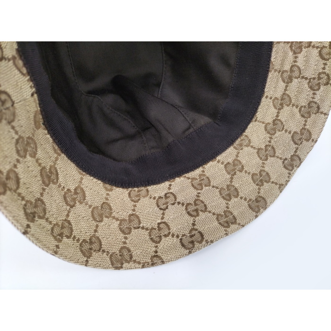 GUCCI ハット GGキャンバス シェリーライン ベージュ ブラウン GUCCI ハット GGキャンバス シェリーライン ベージュ ブラウン