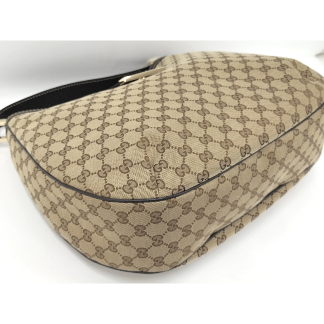 GUCCI - GUCCI ワンショルダーバッグ GGキャンバス レザー GUCCI - GUCCI ワンショルダーバッグ GGキャンバス レザー