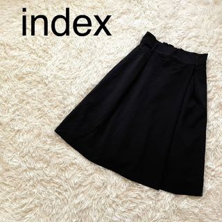 インデックス(INDEX)のindex　インデックス　スカート　レディース　ブラック(ひざ丈スカート)