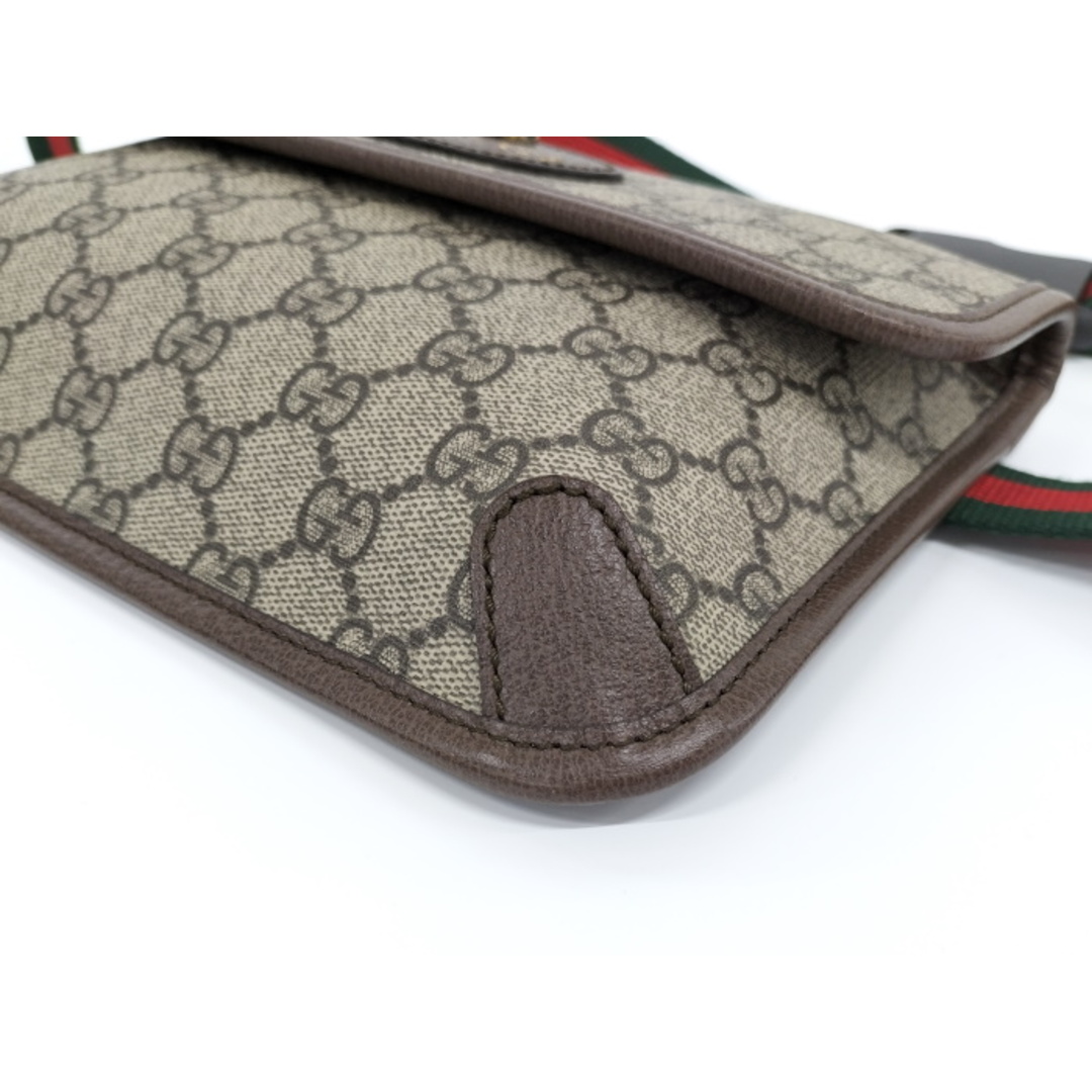 Gucci(グッチ)のGUCCI ネオヴィンテージ ボディバッグ GGスプリーム PVC レザー レディースのバッグ(ボディバッグ/ウエストポーチ)の商品写真