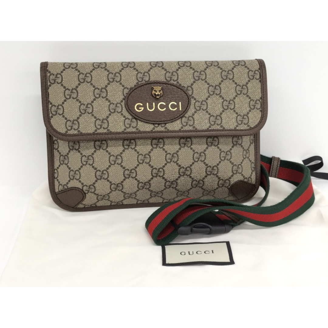 Gucci(グッチ)のGUCCI ネオヴィンテージ ボディバッグ GGスプリーム PVC レザー レディースのバッグ(ボディバッグ/ウエストポーチ)の商品写真