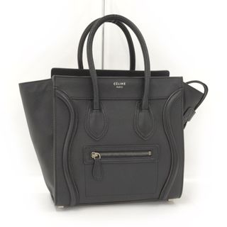 セリーヌ(celine)のCELINE ハンドバック ラゲージマイクロショッパー ブラック レザー(ハンドバッグ)