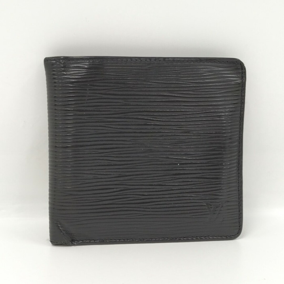 LOUIS VUITTON(ルイヴィトン)のLOUIS VUITTON ポルトフォイユ マルコ 二つ折り財布 エピ ノワール メンズのファッション小物(長財布)の商品写真