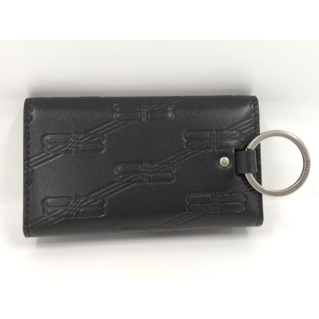 BALENCIAGA - BALENCIAGA 6連キーケース BBモノグラム レザー BALENCIAGA - BALENCIAGA 6連キーケース BBモノグラム レザー