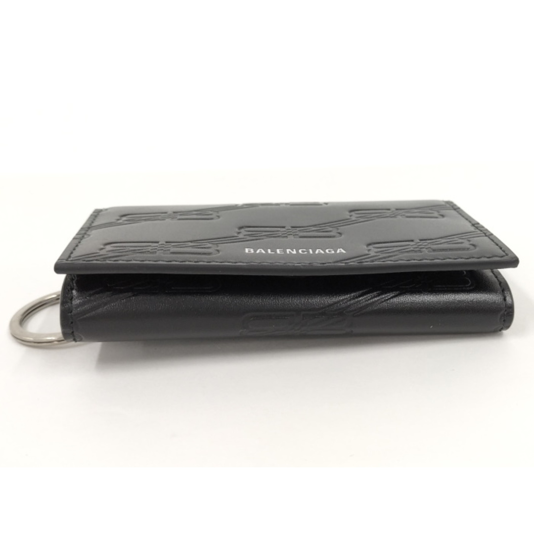 BALENCIAGA - BALENCIAGA 6連キーケース BBモノグラム レザー BALENCIAGA - BALENCIAGA 6連キーケース BBモノグラム レザー