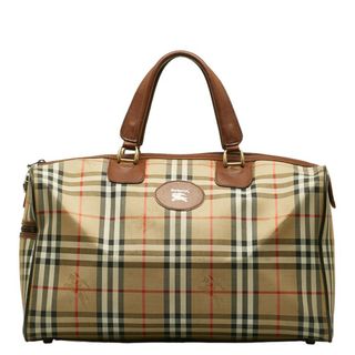 バーバリー(BURBERRY)のバーバリー ノバチェック シャドーホース ボストンバッグ トラベルバッグ 旅行用バッグ キャンバス レディース BURBERRY 【1-0134437】(ボストンバッグ)