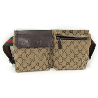 グッチ(Gucci)のGUCCI ウエストポーチ GGキャンバス 28566(ボディバッグ/ウエストポーチ)