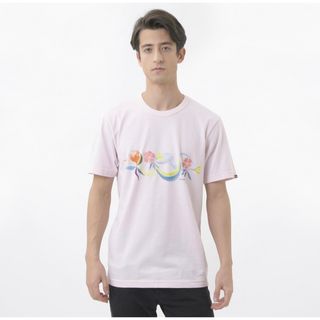 ヴァンズ(VANS)の【春服】VANS 古着　トップス　ショートスリーブ　Tシャツ　ピンク(Tシャツ/カットソー(半袖/袖なし))