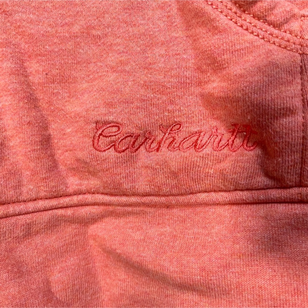 carhartt(カーハート)の【カーハート】ハーフジップパーカー　オレンジ　キッズ子供　刺繍ワンポイントF7 キッズ/ベビー/マタニティのキッズ服男の子用(90cm~)(ジャケット/上着)の商品写真