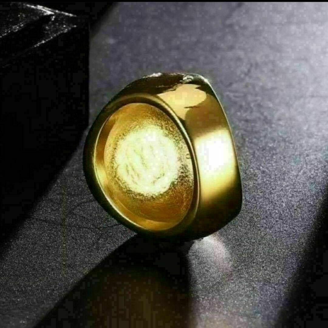 【A169】リング　メンズ　指輪　ゴールド　カエデ　アクセサリー　20号 メンズのアクセサリー(リング(指輪))の商品写真