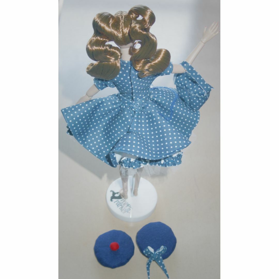 Poppy Parker オートクチュール🐩プードルドレスセット青 ハンドメイドのぬいぐるみ/人形(その他)の商品写真