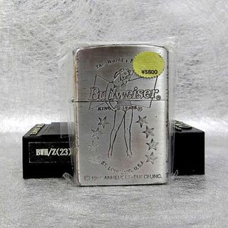 ジッポー(ZIPPO)の未使用の貴重なヴィンテージバドガール・銀ジッポーライター！(タバコグッズ)