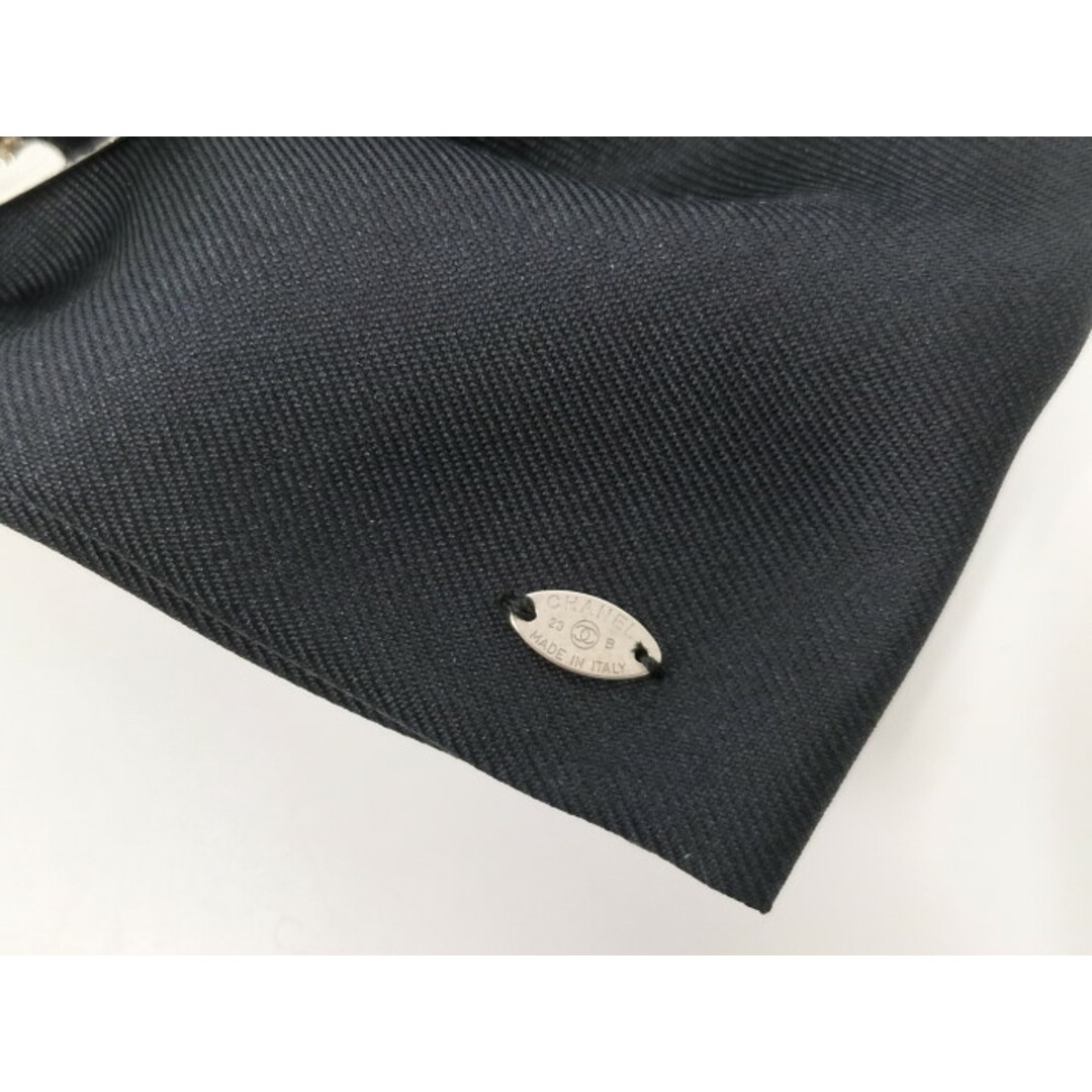 CHANEL - CHANEL リボン バレッタ ブラック ホワイト B23Cの通販 CHANEL - CHANEL リボン バレッタ ブラック ホワイト B23Cの通販